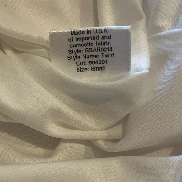 Katie May White Mermaid Spaghetti Strap Sweetheart Neckline Midi Dress Small - Picture 12 of 15